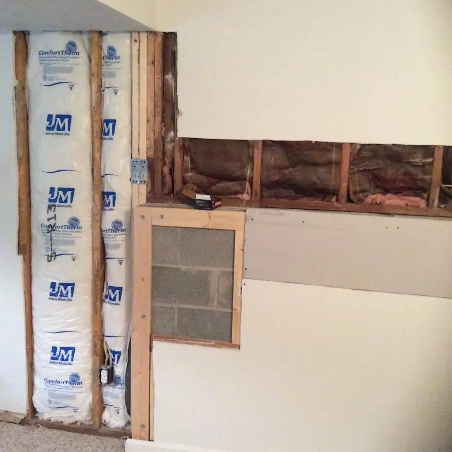 Wall insulation replacement during Contents Cleaning & Restoration in Chehalis